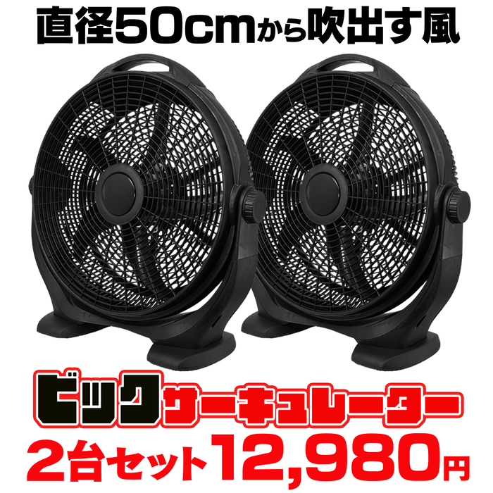 ビックサーキュレーター2台セット【リモコン無】