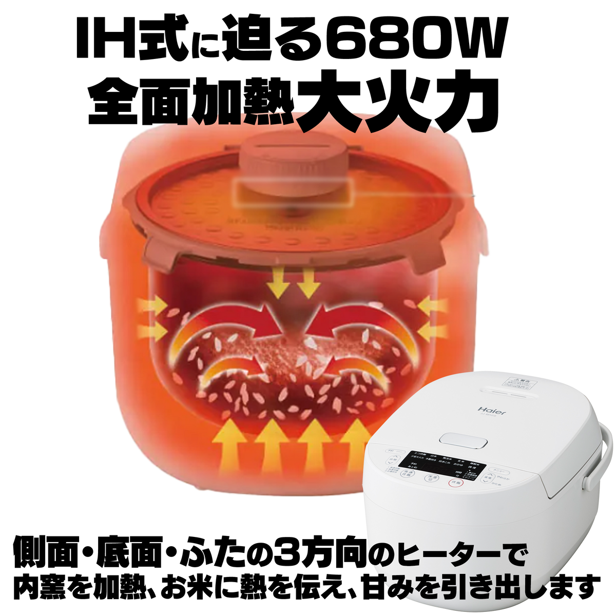 ハイアール　マイコンジャー炊飯器5.5合