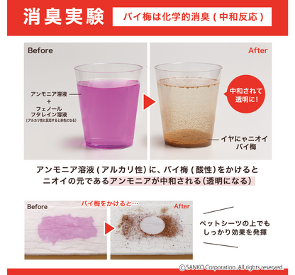 【強力ペット消臭】イヤにゃニオイバイ梅！