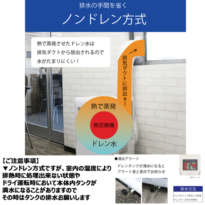 移動式クーラー【8畳】【白】ルーバー手動タイプ／【グレージュ】ルーバー手動タイプ