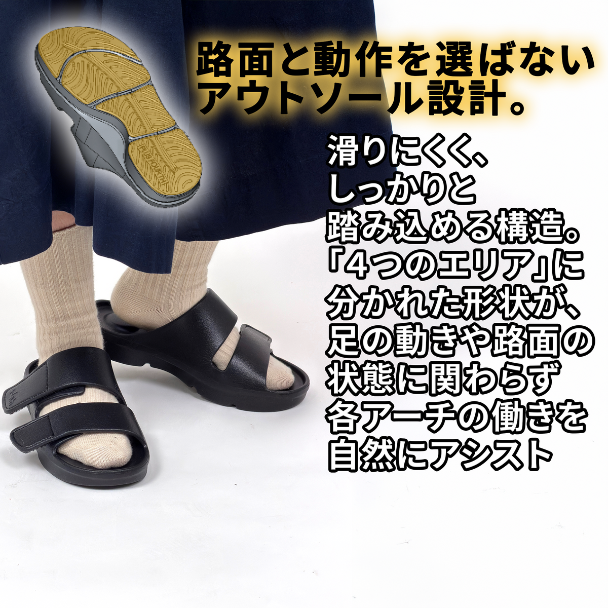 アライメントサンダル・プラスフォース