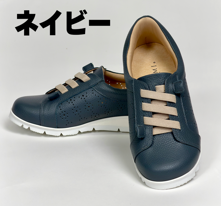 らく軽！スリッポンシューズ【ブラック/ネイビー/キャメル/グレー/ベージュ/ターコイズ】