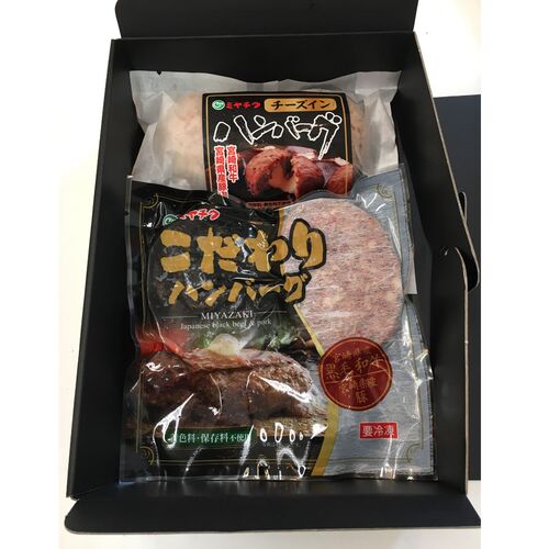 宮崎牛専門レストラン 「ミヤチク」こだわりハンバーグセット 【2種類 計4個】