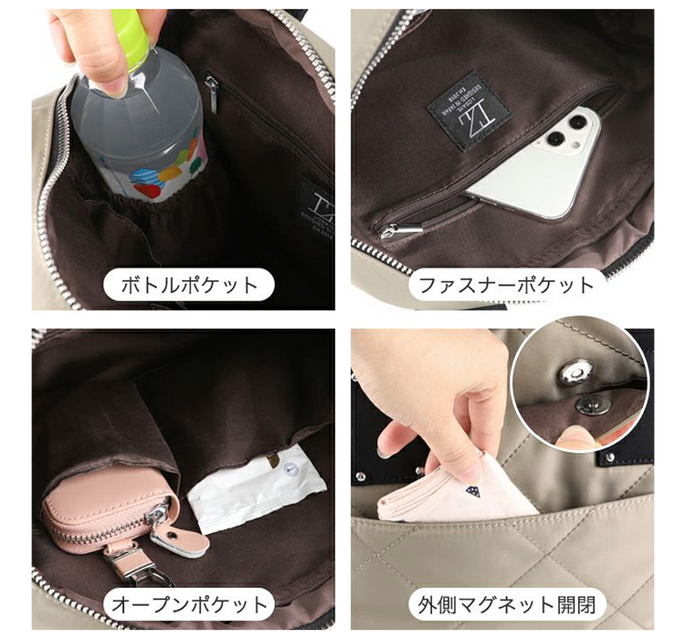 愛されフォルム２WAYバック +取り出し簡単本革財布セット【新春企画】