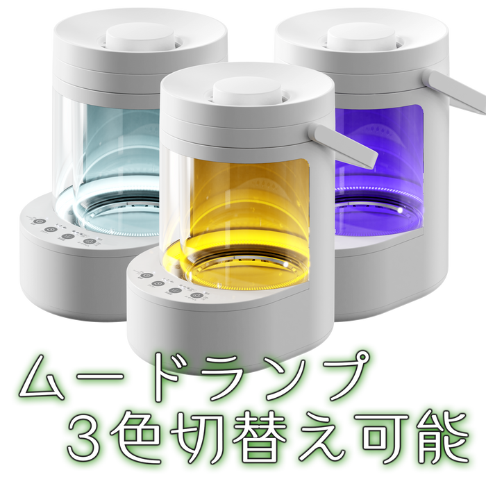 ガラスポット3リットル加熱式加湿器