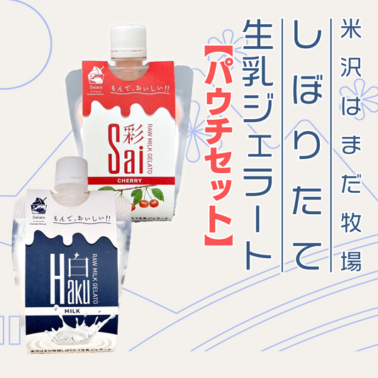 はまだ牧場 しぼりたて生乳ジェラート パウチタイプ【山形】