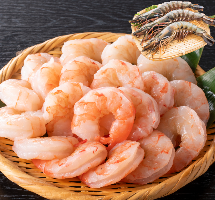 高級ブラックタイガー100％　むきエビ(下処理済)【500g】