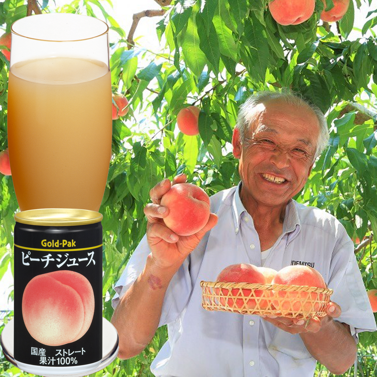 国産原料100％使用 ピーチジュース【40缶】