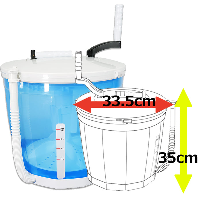 電源不要　手まわし洗濯機