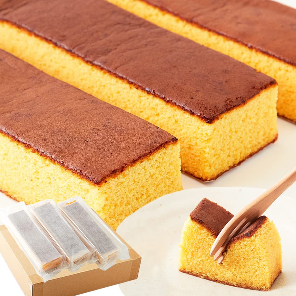 長崎 プレーンカステラ大容量 【約300g×3本】 — ねこねこ堂